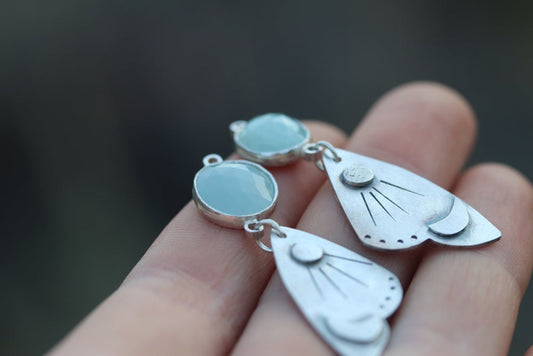 Celestial Moth earrings no. 2